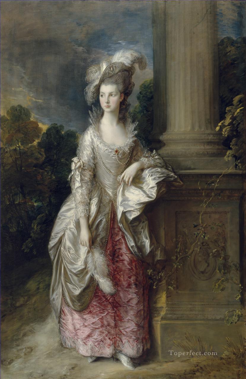 グラハム夫人 1777 年の肖像画 トーマス・ゲインズバラ油絵